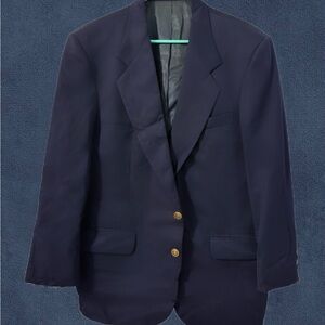 Oscar de la Renta Classic Navy Blazer